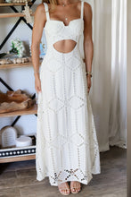 Load image into Gallery viewer, Cutout busier cream maxi dress