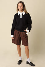 Load image into Gallery viewer, Alina Rugby Collar Knit Sweater