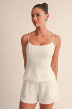 Load image into Gallery viewer, Camille Tailored Camisole Top (BLACK)