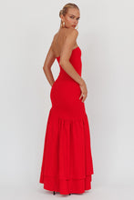 Load image into Gallery viewer, Strapless Ruffled Mermaid Dress