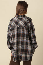 Load image into Gallery viewer, Lola Oversized Plaid Button-up Shirt