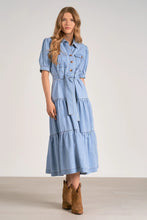 Load image into Gallery viewer, Elan Denim Maxi Dress