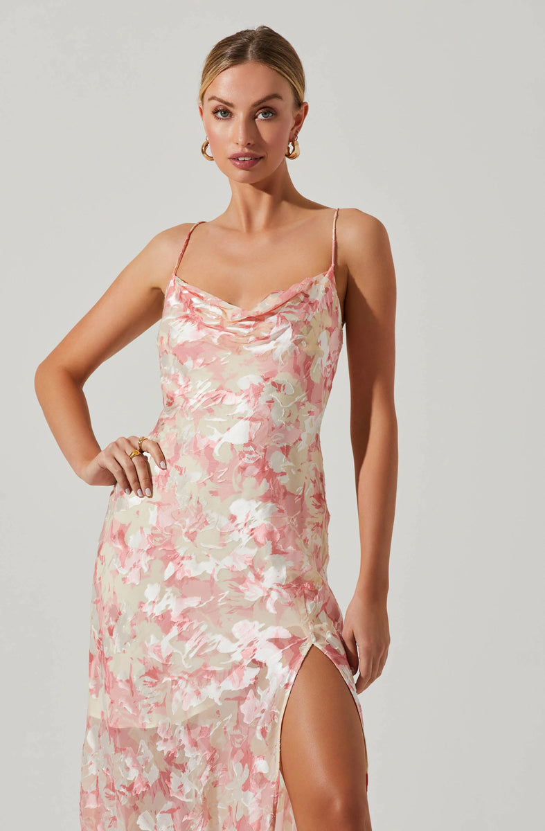 mustard satin midi dress Yellow Halter Satin Midi Dress – Gabi Swimwear