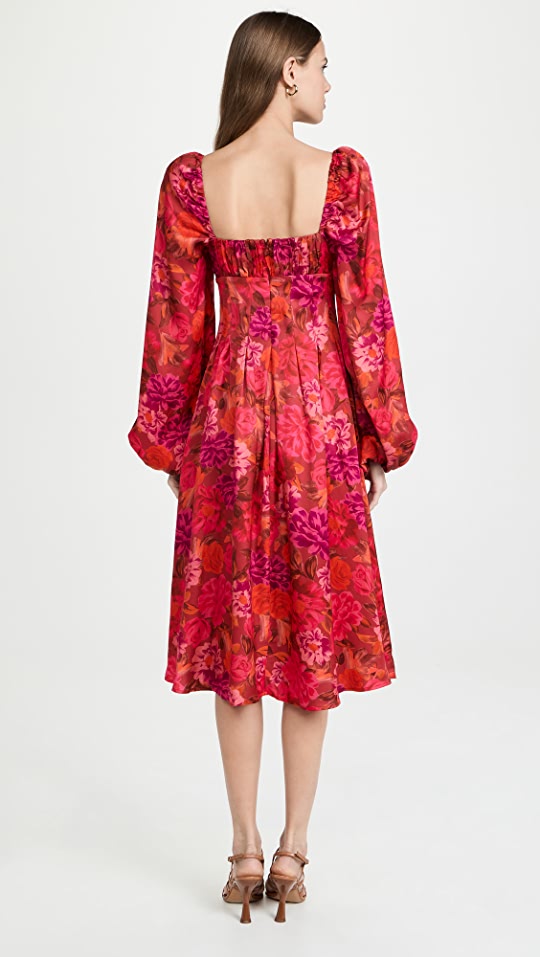 For Love & Lemons Nikki Midi Dress Essence Clothing For Love & Lemons Nikki Midi Dress Essence Clothing