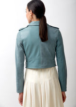 Load image into Gallery viewer, LTH AQUA LEATHER JACKET