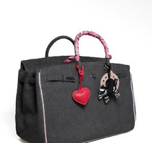 Load image into Gallery viewer, Grey terry beach tote (large)
