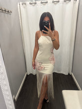 Load image into Gallery viewer, Floral fringe maxi dress
