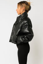 Load image into Gallery viewer, Olivaceous Vegan Puffer Jacket
