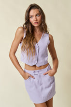 Load image into Gallery viewer, LAVENDER TAILORED VEST
