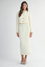 Load image into Gallery viewer, Ruffle Tweed Skirt Set
