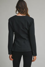 Load image into Gallery viewer, Tailored Longline Square Neckline Button Jacket
