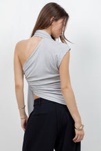 Load image into Gallery viewer, Asymmetrical Top With Wrap Around Scarf
