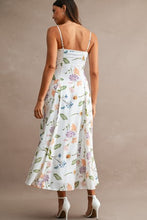 Load image into Gallery viewer, Floral Print Spaghetti Strap Midi Dress
