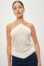 Load image into Gallery viewer, Leda Contrast Satin Halter
