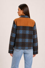 Load image into Gallery viewer, Plaid Front Open Collar Jacket
