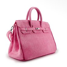 Load image into Gallery viewer, Pink terry beach tote (medium)
