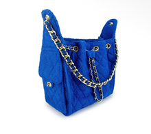 Load image into Gallery viewer, Large beach tote (blue)
