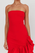 Load image into Gallery viewer, Strapless Ruffled Mermaid Dress
