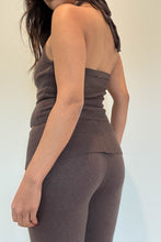 Load image into Gallery viewer, Knit Halter Top With Fold-over Waist Trouser SET
