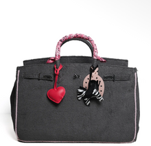 Load image into Gallery viewer, Grey terry beach tote (large)
