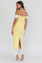 Load image into Gallery viewer, Two Toned Off Shoulder Maxi Dress
