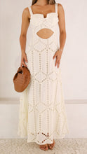 Load image into Gallery viewer, Cutout busier cream maxi dress￼
