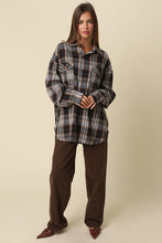 Load image into Gallery viewer, Lola Oversized Plaid Button-up Shirt
