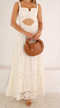 Load image into Gallery viewer, Cutout busier cream maxi dress￼

