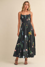 Load image into Gallery viewer, Black Floral Maxi Dress
