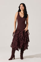 Load image into Gallery viewer, Philomene V-Neck Ruffle Trim Dress
