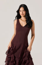 Load image into Gallery viewer, Philomene V-Neck Ruffle Trim Dress
