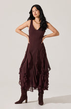 Load image into Gallery viewer, Philomene V-Neck Ruffle Trim Dress
