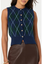 Load image into Gallery viewer, Abbie Argyle Sweater Vest

