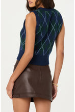 Load image into Gallery viewer, Abbie Argyle Sweater Vest
