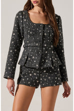 Load image into Gallery viewer, Carolyn Sequin Tweed Jacket
