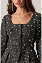 Load image into Gallery viewer, Carolyn Sequin Tweed Jacket
