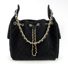 Load image into Gallery viewer, Large beach tote (black)
