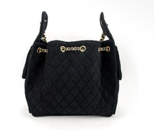 Load image into Gallery viewer, Large beach tote (black)
