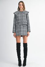 Load image into Gallery viewer, Tweed Peter Pan Skirt Blazer Set

