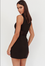 Load image into Gallery viewer, Square neck mesh mini dress
