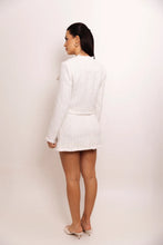 Load image into Gallery viewer, Tweed Contrast Jacket Skirt Set
