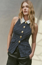 Load image into Gallery viewer, CHARLIE VEST GINGHAM
