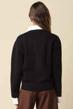 Load image into Gallery viewer, Alina Rugby Collar Knit Sweater
