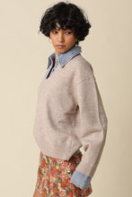 Load image into Gallery viewer, Emely Contrast Knit Sweater
