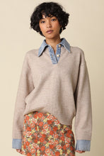 Load image into Gallery viewer, Emely Contrast Knit Sweater

