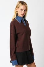 Load image into Gallery viewer, Emely Contrast Knit Sweater

