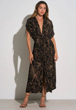 Load image into Gallery viewer, Elan Black Tropic Maxi Dress
