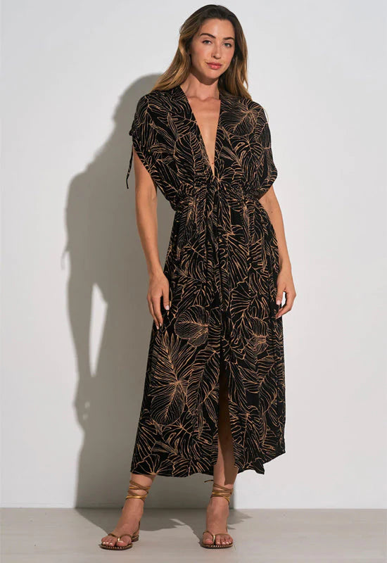 Elan Black Tropic Maxi Dress – Essence Clothing