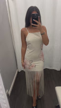Load and play video in Gallery viewer, Floral fringe maxi dress
