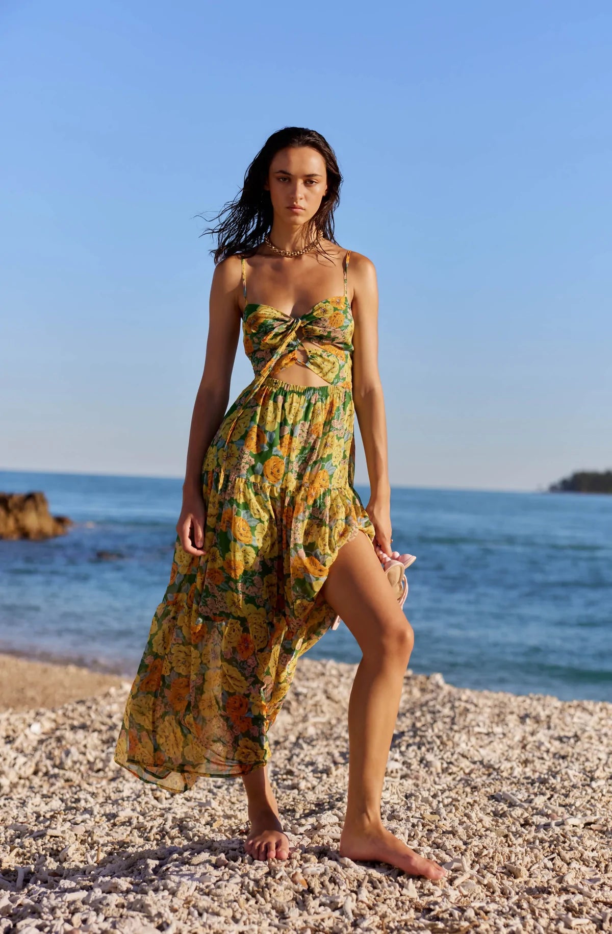 leni maxi dress brown Leni Maxi Dress in Sunlight – Love it Loan it main image 1